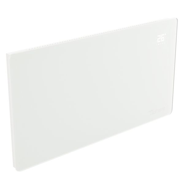 Additional image of ThermoSphere Flat Panel Glass Electric Heater 675 x 450mm - Black or White