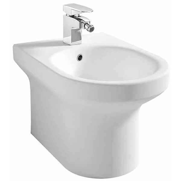 IMEX Alma White Finish 500mm Projection Wall Mounted Bidet