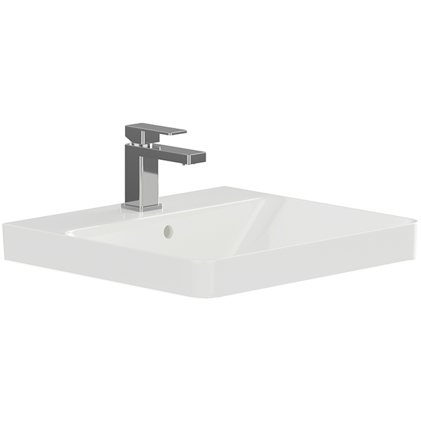 Lecico Layla 1 Taphole Inset Vanity Basin with Overflow