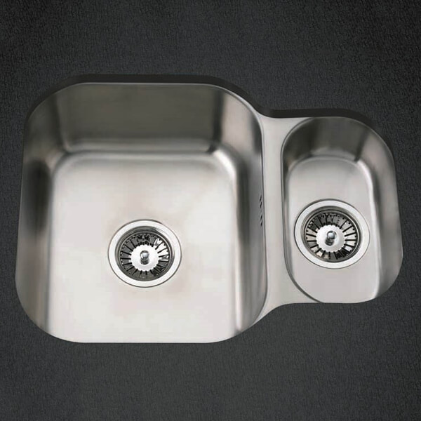 Clearwater Tango Stainless Steel Undermount Kitchen Sink 594 x 460mm - 1.5 Bowl