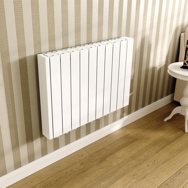 ThermoSphere V2 Flat Panel Electric Oil Filled Radiator 590mm High - Aluminium - Programmable