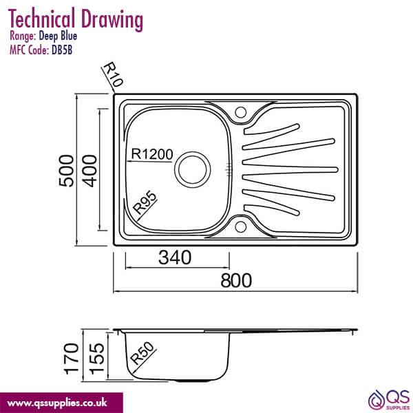 Technical drawing QS-V88839 / DB5B