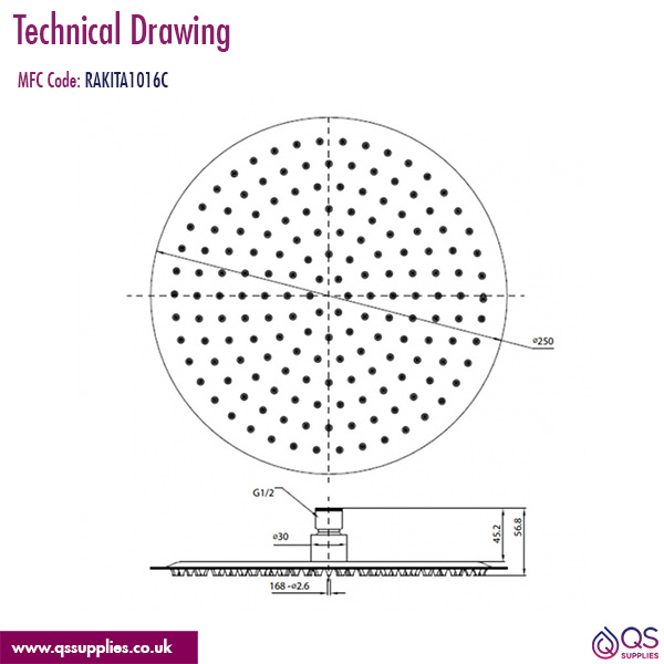 Technical drawing QS-V103436 / RAKITA1016C
