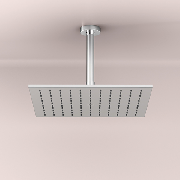 Alternate image of Ideal Standard Idealrain Fixed Square Overhead Rainshower with Swivel Joint - Single Spray