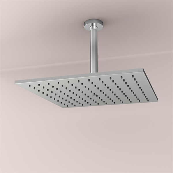 Alternate image of Ideal Standard Idealrain Fixed Square Overhead Rainshower with Swivel Joint - Single Spray