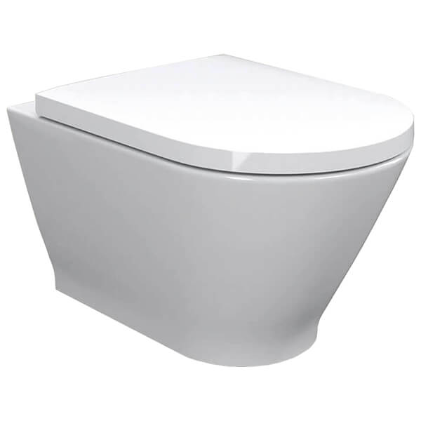 IMEX Blade Rimless Short Projection Rimless Wall Hung WC Pan