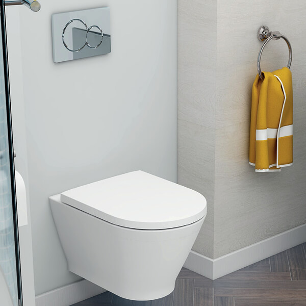IMEX Blade Rimless Short Projection Rimless Wall Hung WC Pan