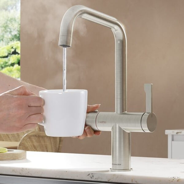 Clearwater Magus 3-in-1 Boiling Water Tap with Filter and Swivel Angular Spout - Single Lever Handle