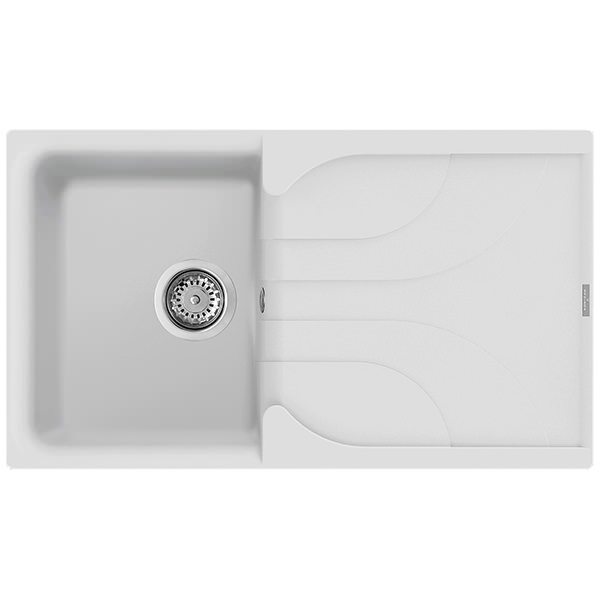 Reginox Ego Granite Inset Kitchen Sink with Drainer - One Bowl