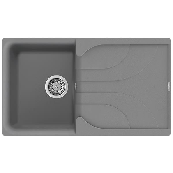 Additional image of Reginox Ego Granite Inset Kitchen Sink with Drainer - One Bowl