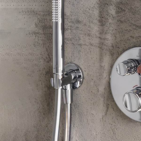 Alternate image of Ideal Standard Idealrain Chrome Wall Elbow with Shower Handset Bracket