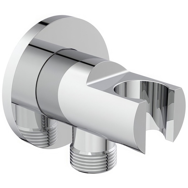 Additional image of Ideal Standard Idealrain Chrome Wall Elbow with Shower Handset Bracket