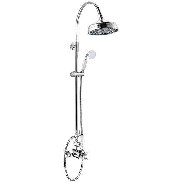 Lecico Woburn Traditional Chrome Finish Thermostatic Shower Set