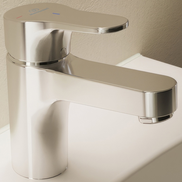 Alternate image of Ideal Standard Cerabase Chrome Basin Mixer Tap with Flat Handle - Deck Mounted