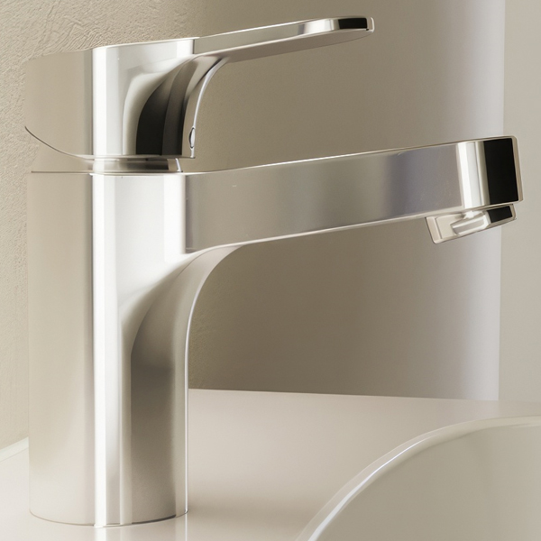 Alternate image of Ideal Standard Cerabase Chrome Basin Mixer Tap with Flat Handle - Deck Mounted