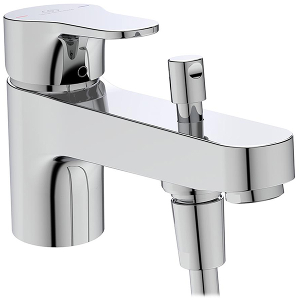 Alternate image of Ideal Standard Cerabase Contemporary Chrome Bath Mixer Tap - Flat Handle