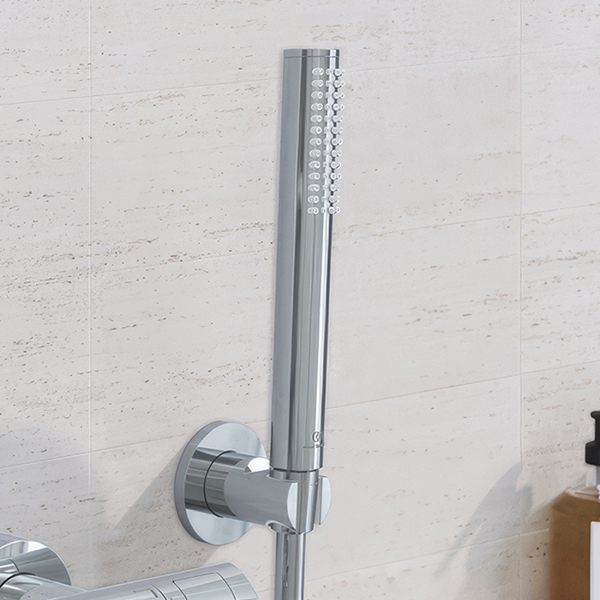 Ideal Standard Idealrain Chrome Round Stick Shower Handset - Single Spray Mode