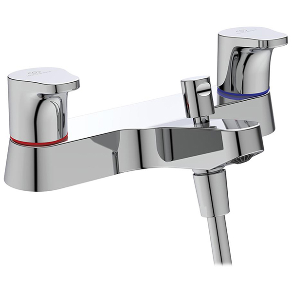 Alternate image of Ideal Standard Cerabase Chrome Dual Control Bath Mixer Tap - Short Handles