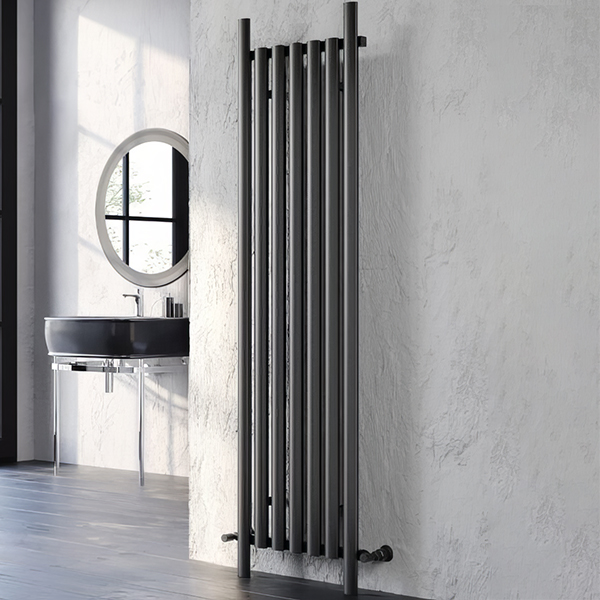 Additional image of Kartell K-Rad Brunswick Vertical Tubular Column Radiator 470 x 1775mm - Aluminium