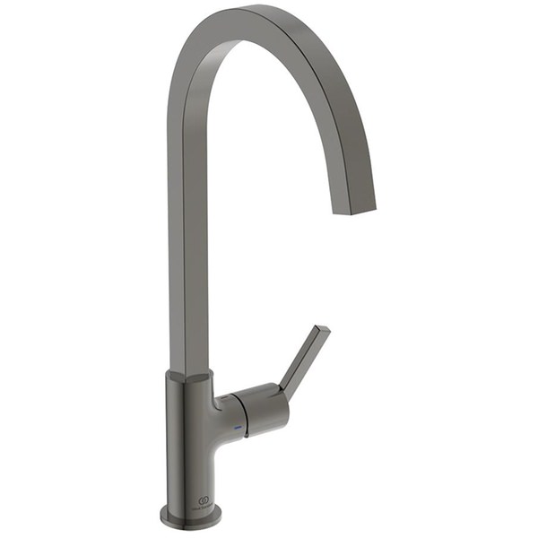 Additional image of Ideal Standard Gusto Kitchen Mixer Tap with C-Shaped Swivel Spout - Lever Handle