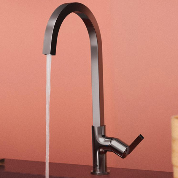 Alternate image of Ideal Standard Gusto Kitchen Mixer Tap with C-Shaped Swivel Spout - Lever Handle
