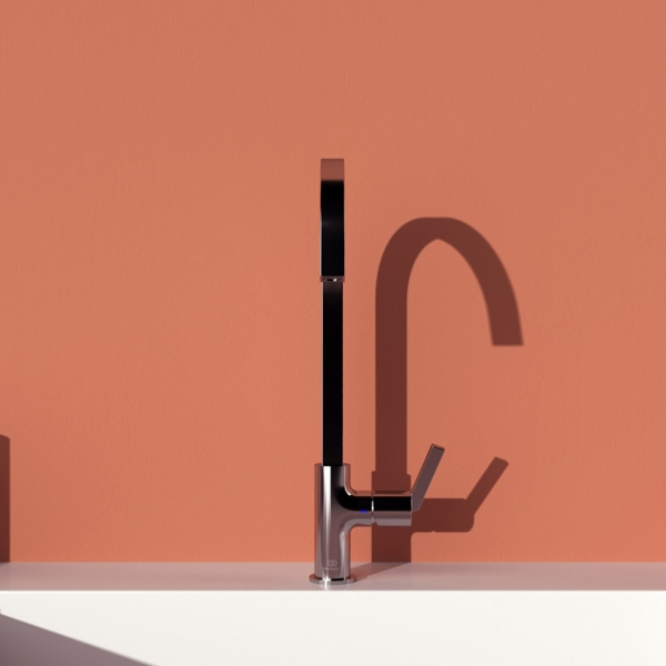 Alternate image of Ideal Standard Gusto Kitchen Mixer Tap with C-Shaped Swivel Spout - Lever Handle