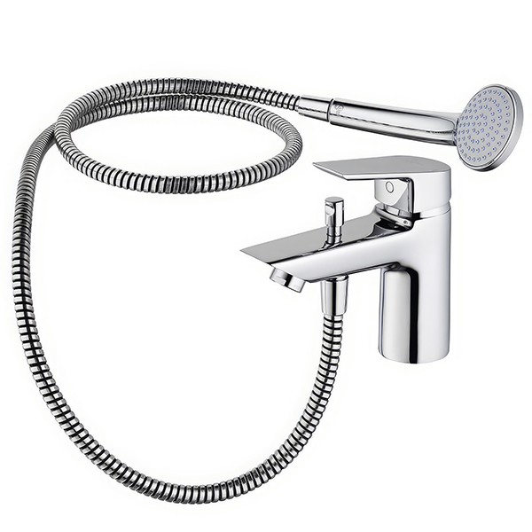 Additional image of Ideal Standard Tesi Chrome Bath Mixer Tap - Flat Handle - Deck Mounted