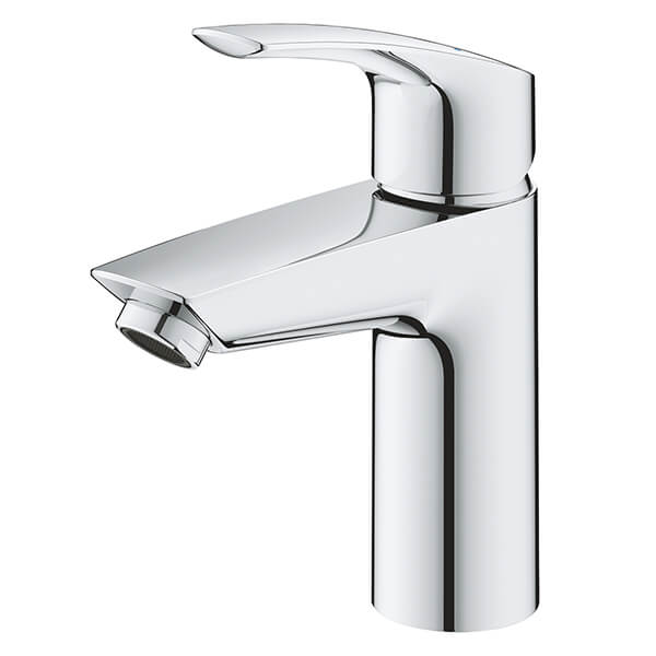 Additional image of Grohe Eurosmart Contemporary S-Size Chrome Basin Mixer Tap with Pop-Up Waste - Curved Handle