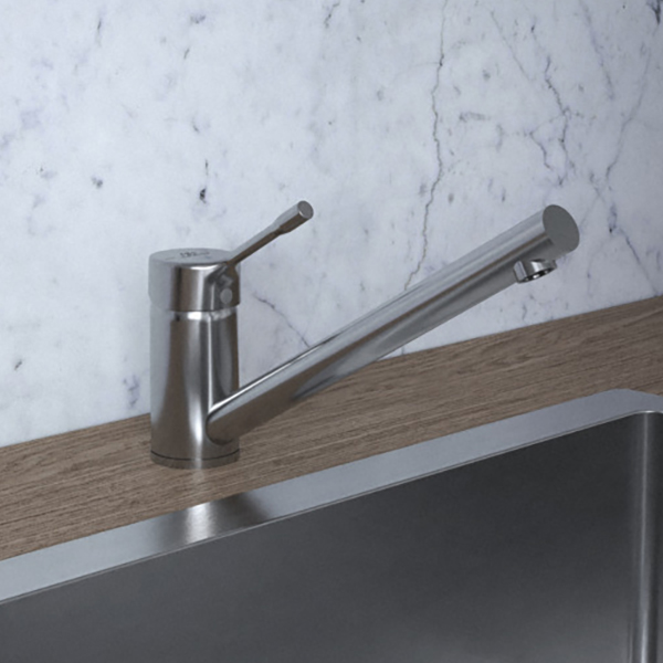 Ideal Standard Ceralook Ergonomic Kitchen Mixer Tap with Low Swivel Spout - Stick Handle