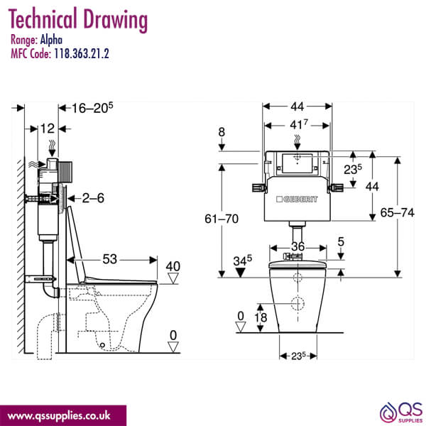 Technical drawing QS-V94495 / 118.363.21.2
