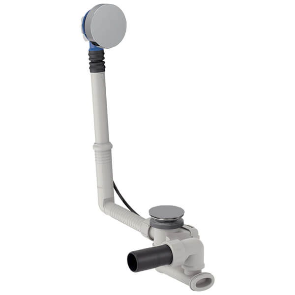Geberit Ready-To-Fit Bath Waste with Overflow - Straight Connector and Turn Handle