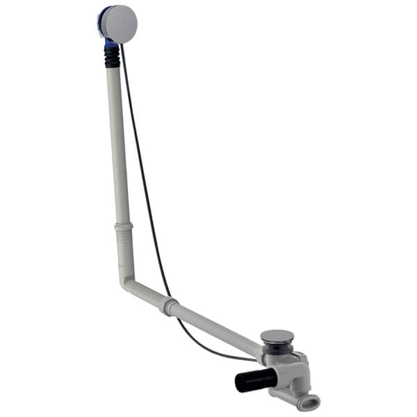 Additional image of Geberit Ready-To-Fit Bath Waste with Overflow - Straight Connector and Turn Handle