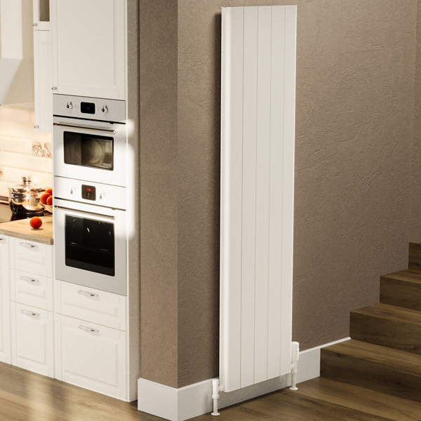 Kartell K-Rad Allegro Vertical Flat Radiator 1775mm High - Aluminium - Double Panel