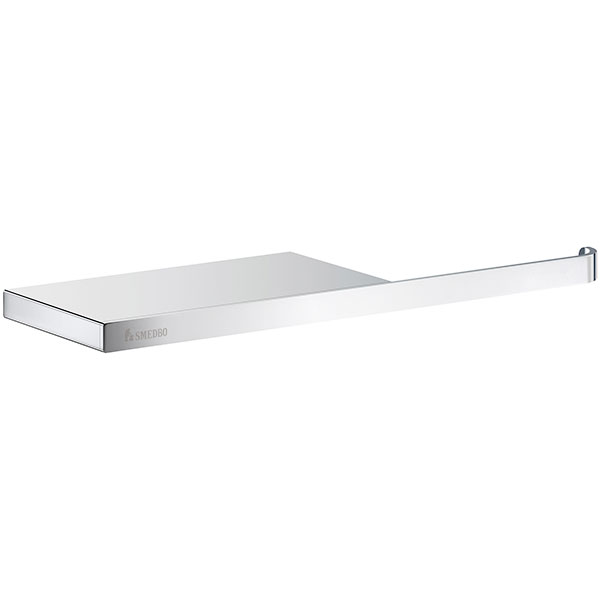 Smedbo Outline Toilet Roll Holder with Shelf
