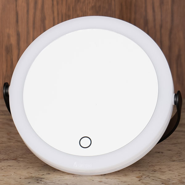 Alternate image of Smedbo Outline Round LED Cosmetic Magnifying Mirror 180 x 180mm - Double-Sided