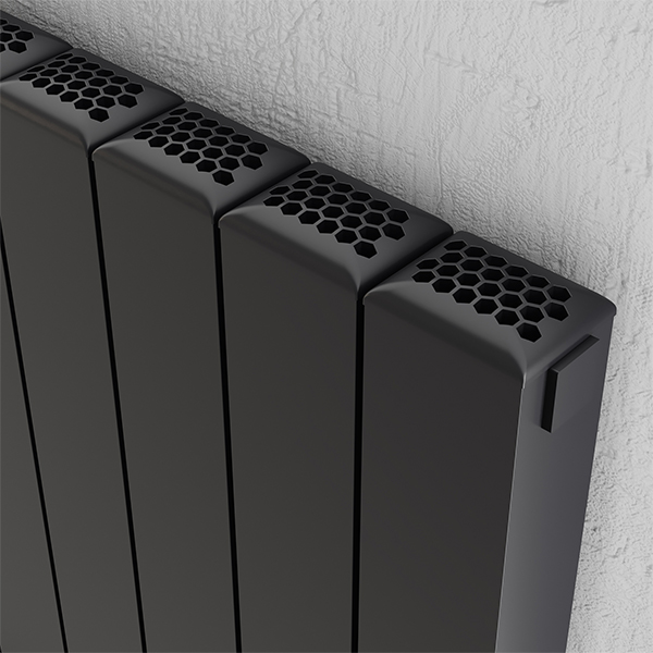 Alternate image of Kartell K-Rad Edmonton Horizontal Flat Panel Radiator 575mm High - Aluminium