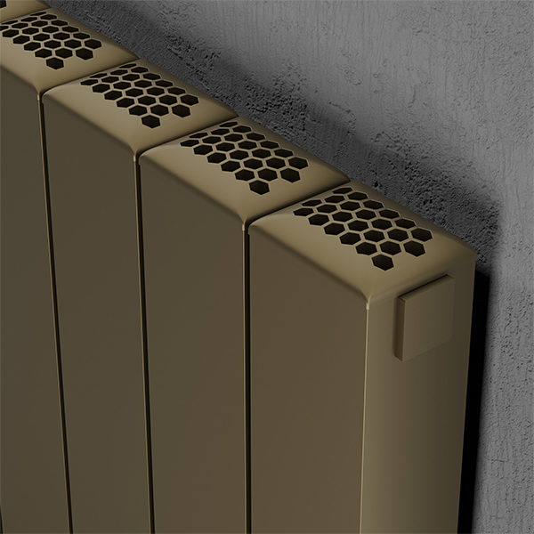 Alternate image of Kartell K-Rad Edmonton Horizontal Flat Panel Radiator 575mm High - Aluminium
