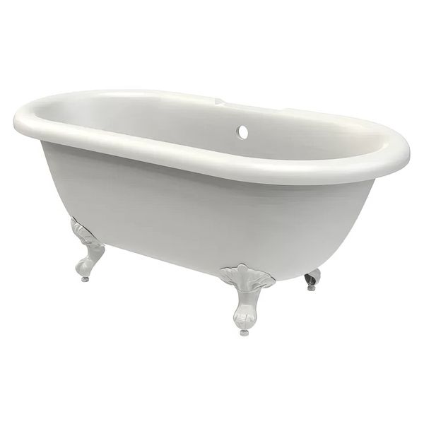 Tavistock Vitoria Traditional Double Ended Roll Top Acrylic Bath