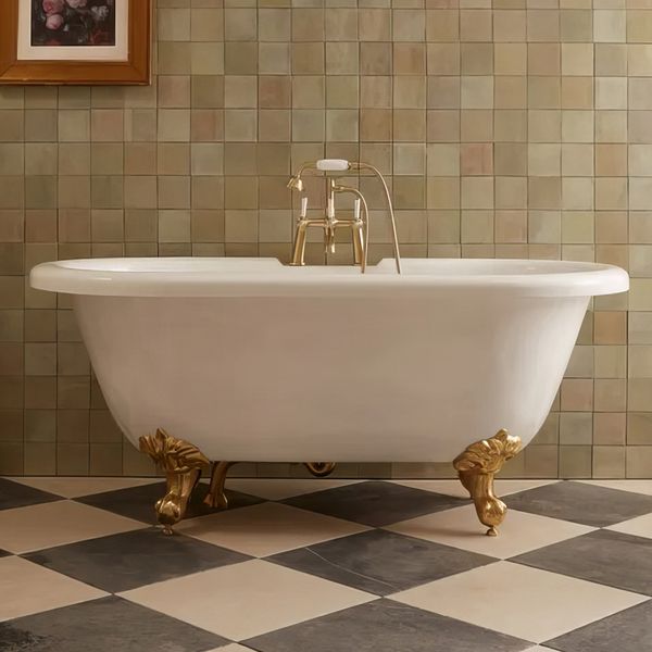 Tavistock Vitoria Traditional Double Ended Roll Top Acrylic Bath