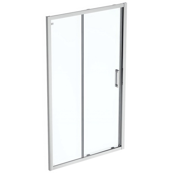 Additional image of Ideal Standard Connect-2 Framed Sliding Shower Door with Handle 1955mm High - Bright Silver
