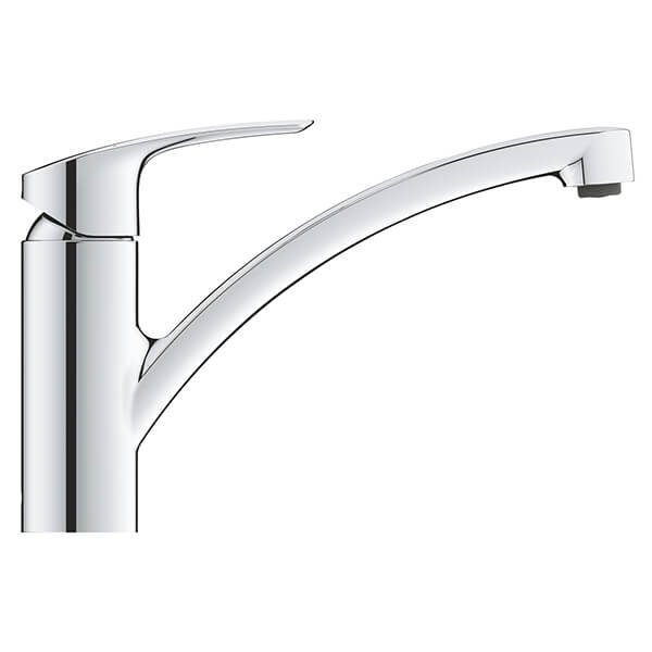 Alternate image of Grohe Eurosmart Kitchen Sink Mixer Tap with Long Swivel Spout - Curved Handle