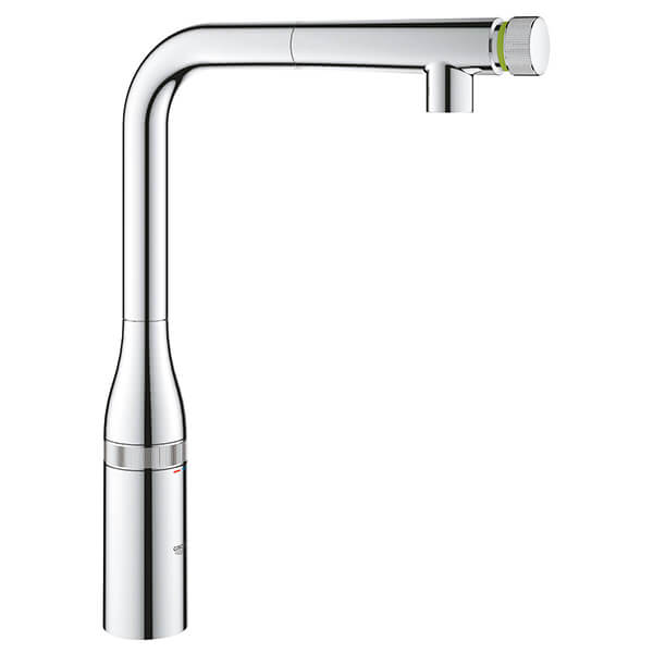 Additional image of Grohe Essence SmartControl L-Shaped Pull-Out Kitchen Mixer Tap with Swivel Spout - Push Button
