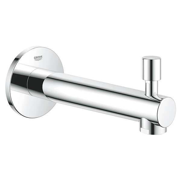 Additional image of Grohe Concetto Contemporary Wall Mounted Chrome Bath Spout with Mousseur