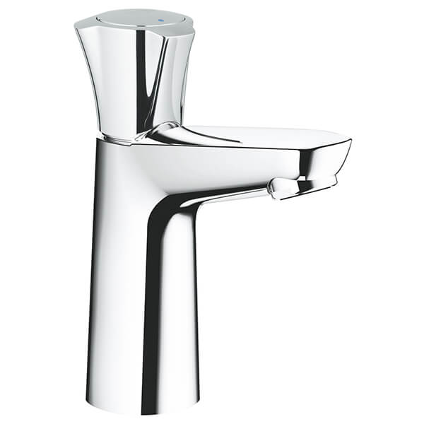 Grohe Costa-L Contemporary Chrome Basin Pillar Tap - Knob Handle