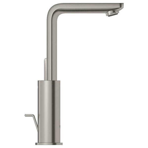 Additional image of Grohe Lineare L-Size Basin Mixer Tap with Waste and L-Shaped Swivel Spout - Side Action Lever Handle
