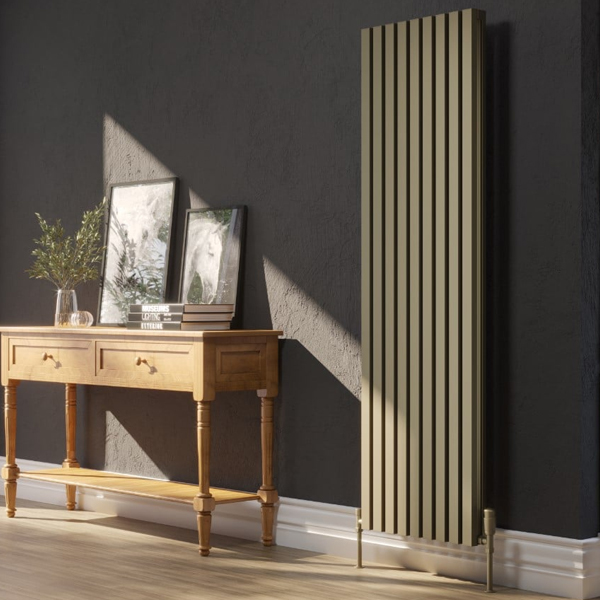 Alternate image of Kartell K-Rad Hamilton Vertical Flat Bar Radiator 1775mm High - Aluminium - Double Panel