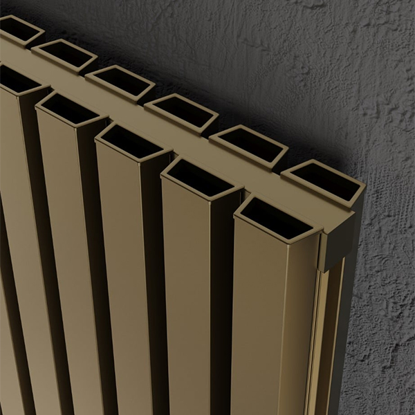 Alternate image of Kartell K-Rad Hamilton Vertical Flat Bar Radiator 1775mm High - Aluminium - Double Panel