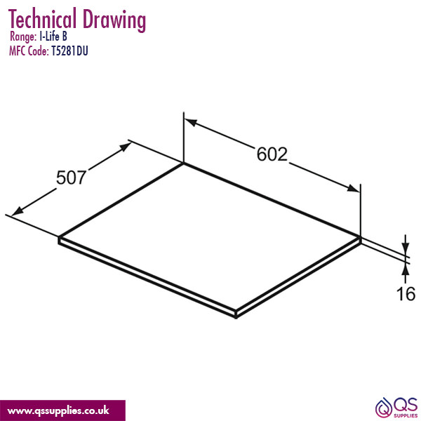 Technical drawing QS-V115508 / T5281DU