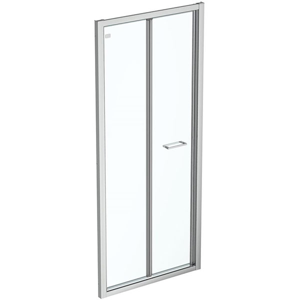 Additional image of Ideal Standard Connect-2 Framed Bi-Fold Shower Door with Handle 1950mm High - Aluminium Profile