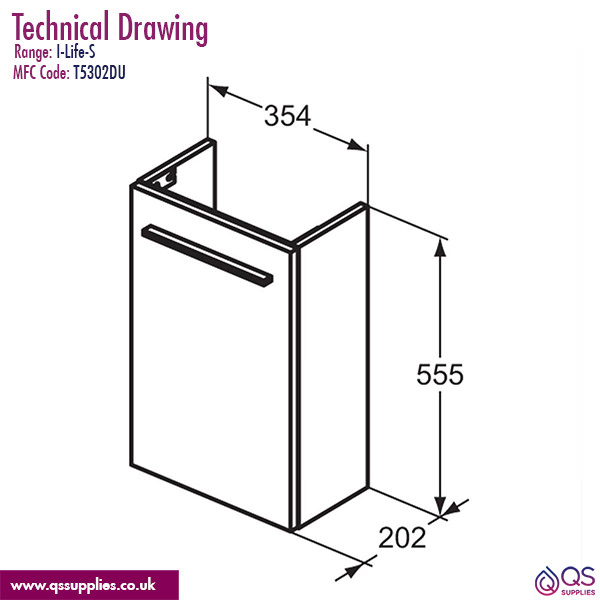Technical drawing QS-V115509 / T5302DU